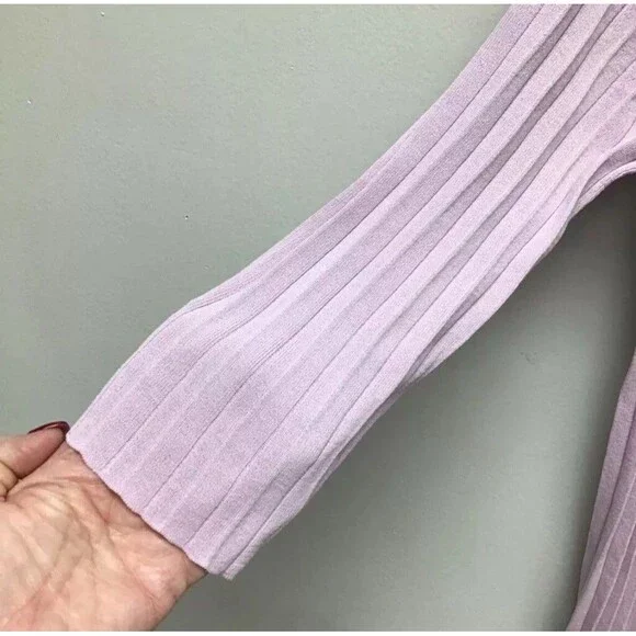 Chico’s Womens Open Front Cardigan Sweater Purple Long Sleeve Size 1 - Picture 7 of 17